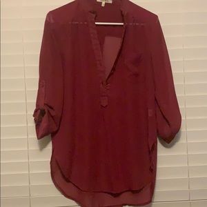 Burgundy tunic